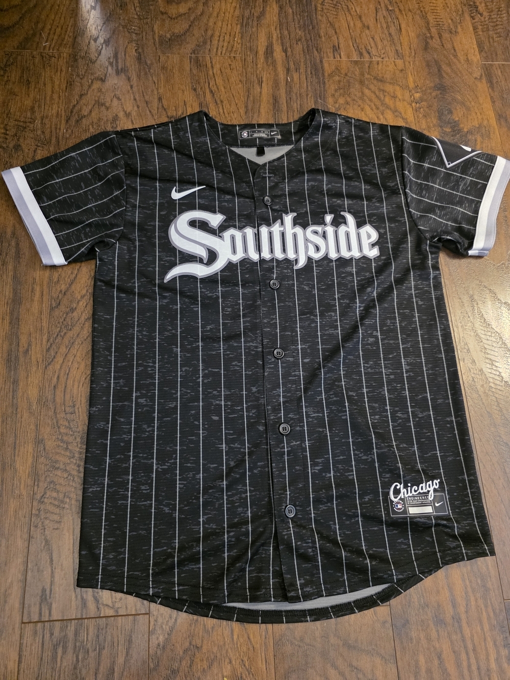 Nike White Sox Southside Pinstripe Baseball Jersey - Picture 1 of 8